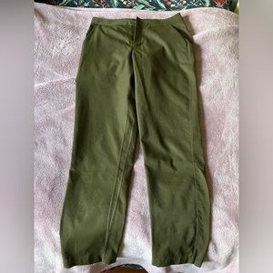 Olive green lululemon leisure pants